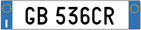 Truck License Plate